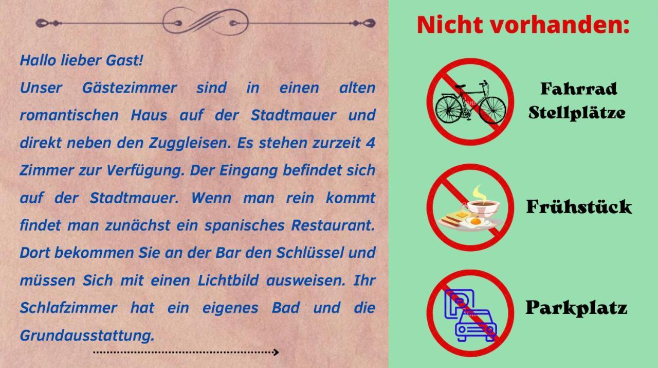 Hotelzimmer Im Alten Reihenhaus Auf Der Stadtmauer Bacharach Dış mekan fotoğraf